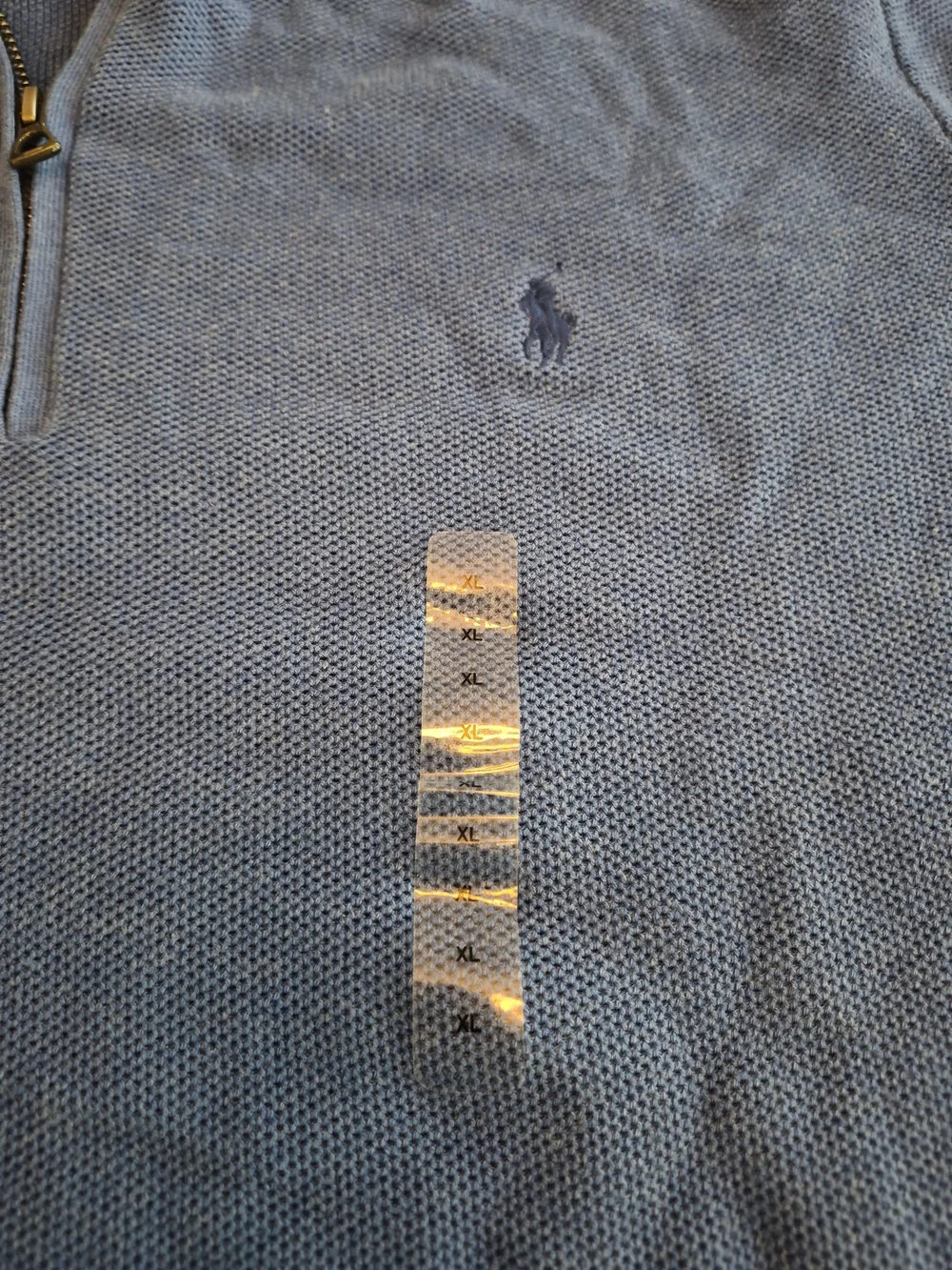 Polo by Ralph Lauren Light Blue Half-Zip Pullover Sweater Size XLT